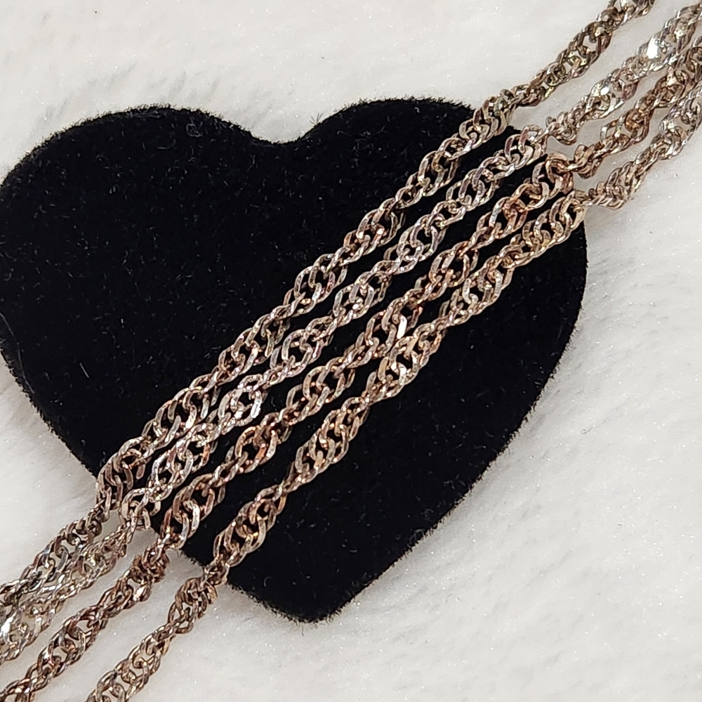 Milor Sterling Silver Twist Chain Necklace, Vintage